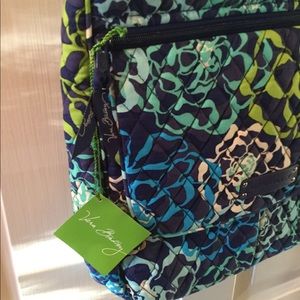 Vera Bradley quilted Double Zip Mailbag 12” x 13”
